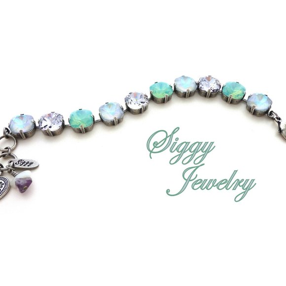 MISTY BAY 12mm Austrian Crystal Cushion Cut Bracelet, Assorted Finishes - Picture 6 of 8